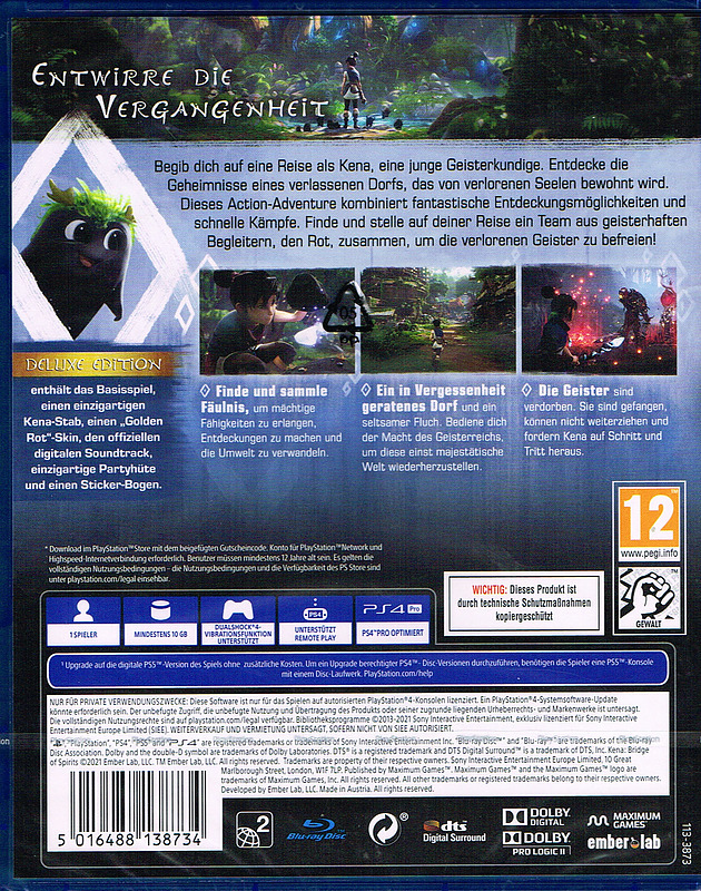 Kena: Bridge of Spirits Deluxe Edition Rueckseite