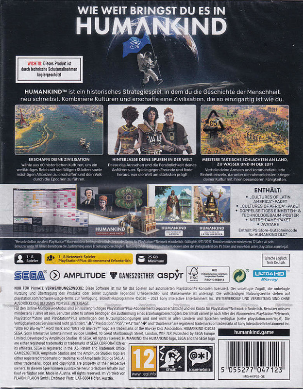 Humankind Heritage Deluxe Edition Rueckseite