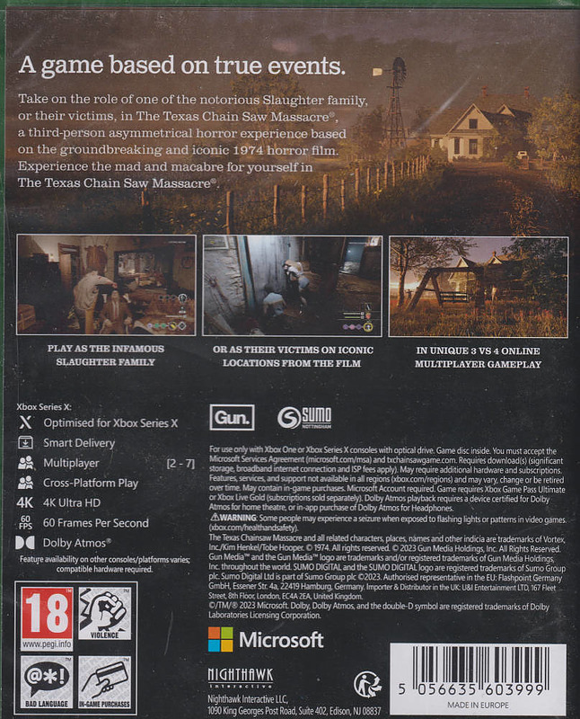 The Texas Chain Saw Massacre (PEGI) Rueckseite