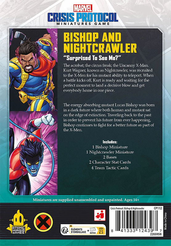 Marvel Crisis Pro: Bishop & Nightcrawler Rueckseite