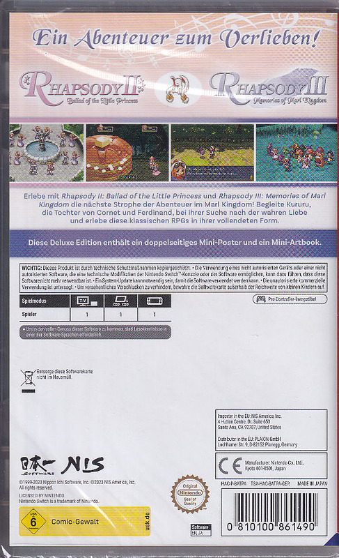 Rhapsody: Marl Kingdom Chronicles Deluxe Edition Rueckseite