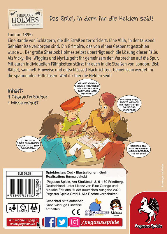 Sherlock Holmes - Die Nachwuchs Investigatoren Rueckseite