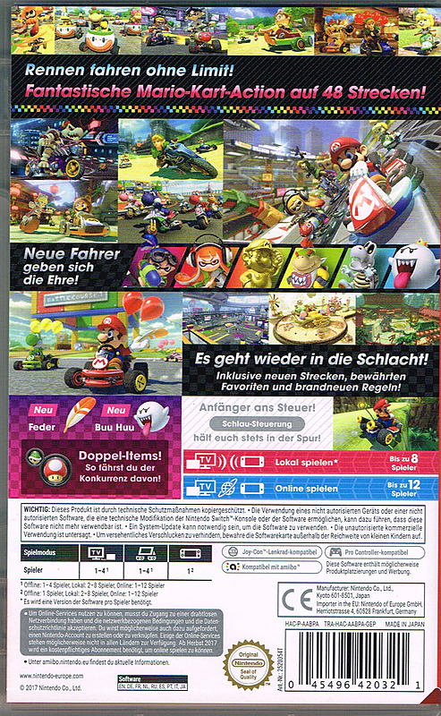 Mario Kart 8 Deluxe (AT-PEGI) Rueckseite