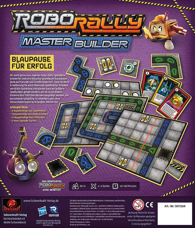 Robo Rally: Master Builder Rueckseite