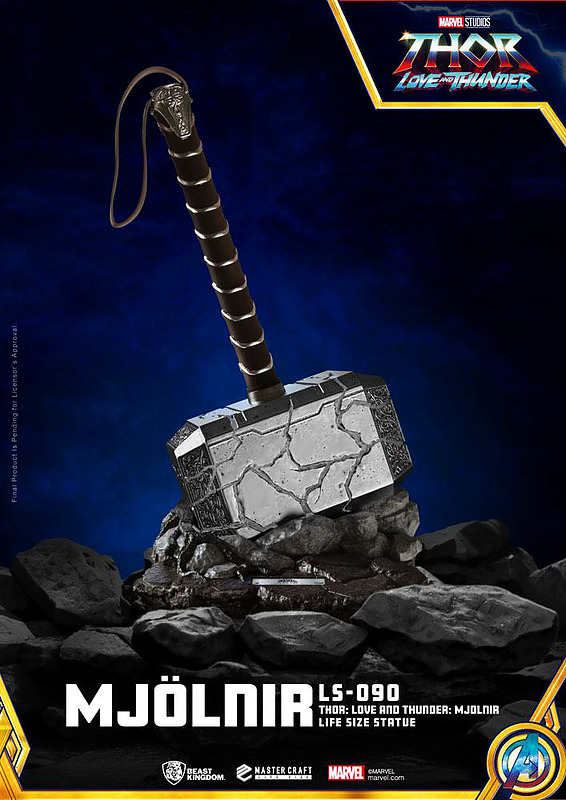 Thor: Love and Thunder Life-Size Statue Mjolnir Cover
