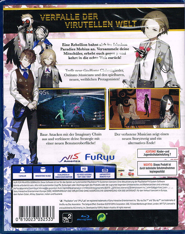 The Caligula Effect: Overdose Rueckseite