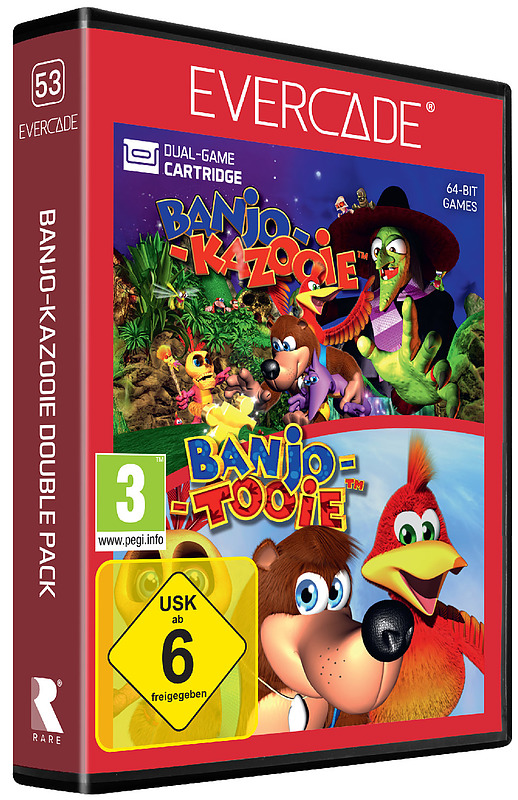 Blaze Evercade Banjo-Kazooie Double Pack Cartridge Cover