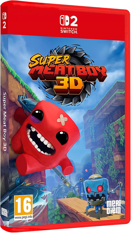 Super Meat Boy 3D (PEGI) Cover