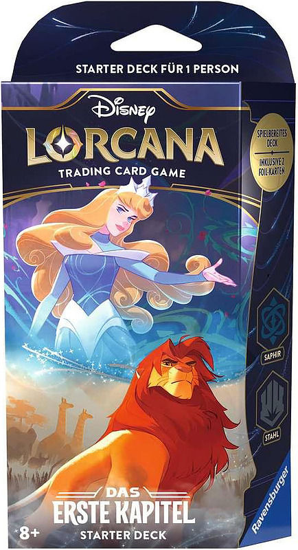 Lorcana Starter Deck Kap. 1 Saphir und Stahl (DE) Cover