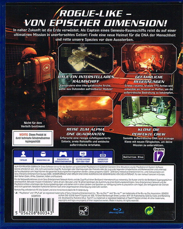 Genesis Alpha One Rueckseite