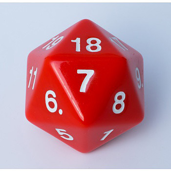 Würfel W20 Countdown Die Rot Cover