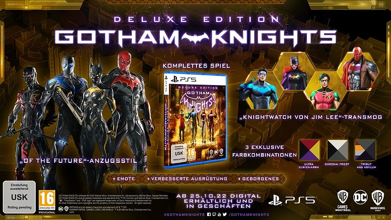 Gotham Knights Deluxe Edition + 2 Boni Rueckseite