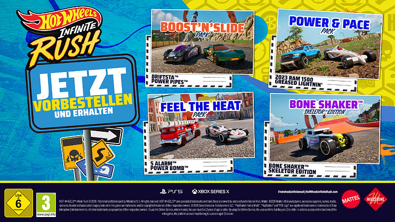 Hot Wheels Infinite Rush D1 Edition Rueckseite