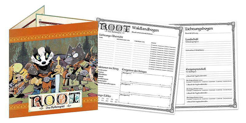 Root: Rollenspiel Spielleitungsschirm-Set Rueckseite