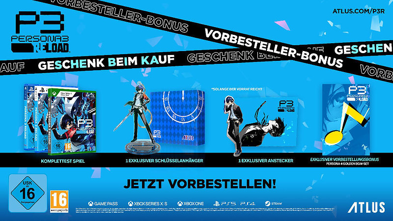 Persona 3 Reload + 3 Boni Rueckseite