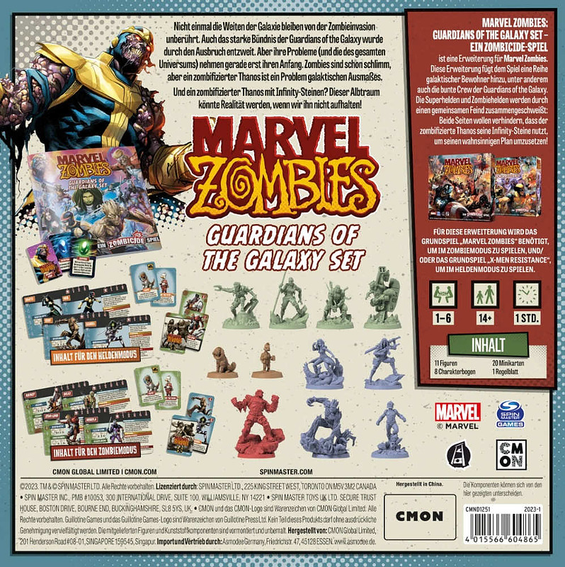 Marvel Zombies: Guardians of the Galaxy Rueckseite