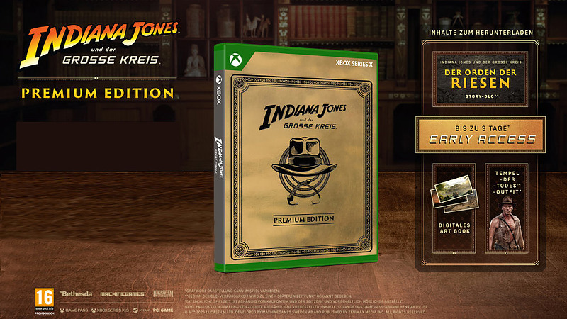 Indiana Jones und der Große Kreis Premium Edition Rueckseite