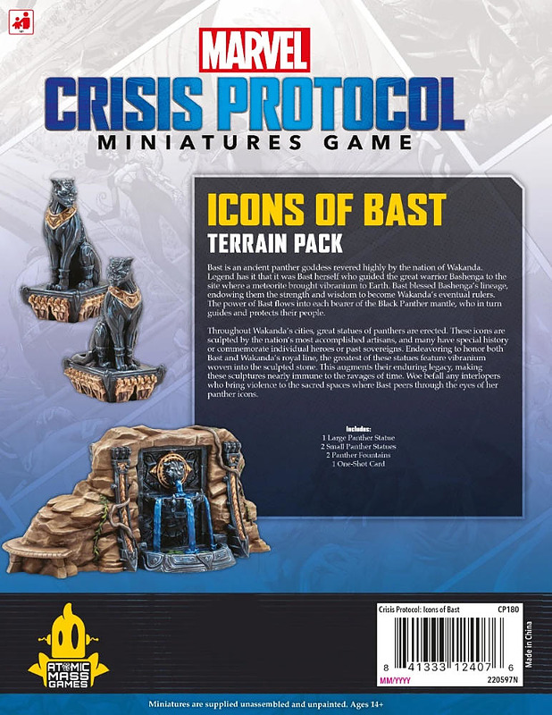 Marvel Crisis Pro: Icons of Bast Rueckseite
