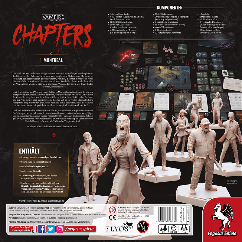 Vampire: The Masquerade - Chapters Grundspiel Rueckseite