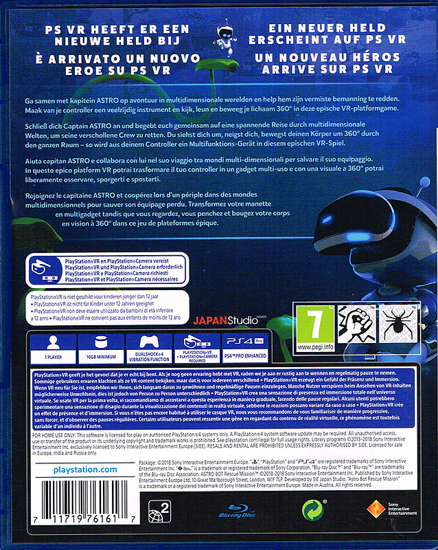 Astro Bot Rescue Mission Rueckseite