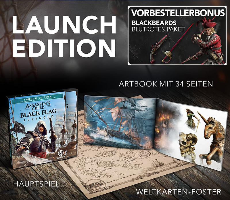 Assassin's Creed Black Flag Resynced Launch Edition Rueckseite
