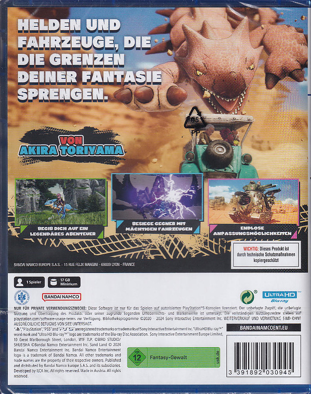 Sand Land Rueckseite