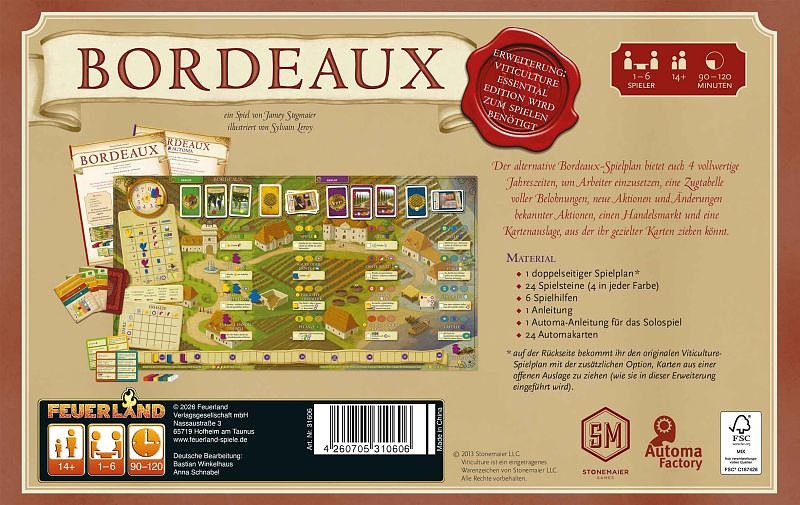 Viticulture - Bordeaux Rueckseite