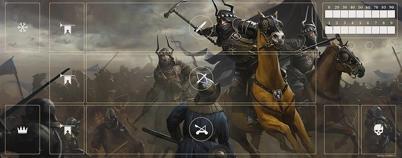 Gwent: Neopren-Matte Nilfgaard Rueckseite