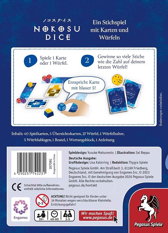 Nokosu Dice Rueckseite