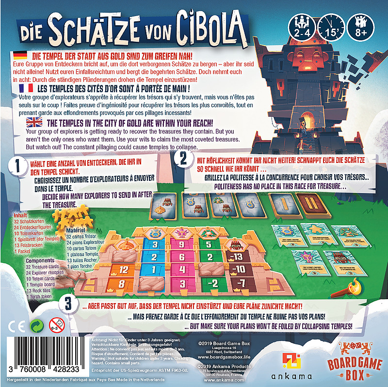 Die Schätze von Cibola Rueckseite