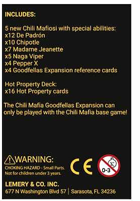 Chili Mafia: Goodfellas Expansion (Englisch) Rueckseite