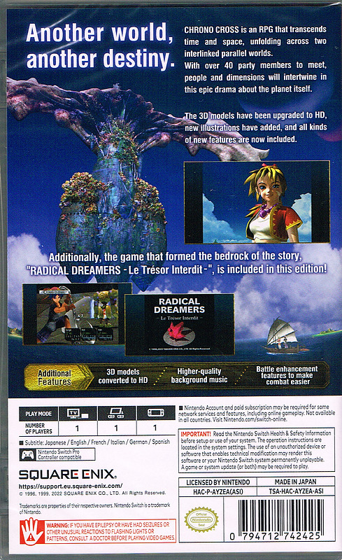 Chrono Cross The Radical Dreamers Edition (Asia) Rueckseite