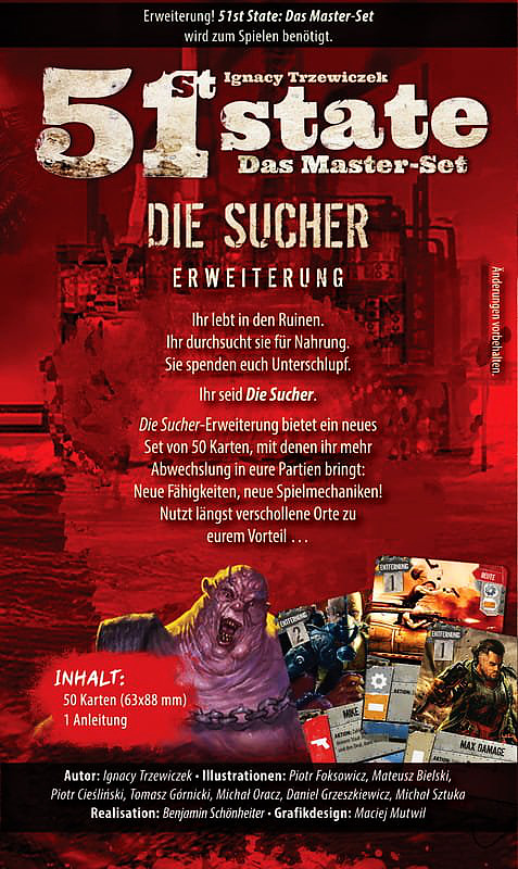 51st State: Master Set: Die Sucher Rueckseite