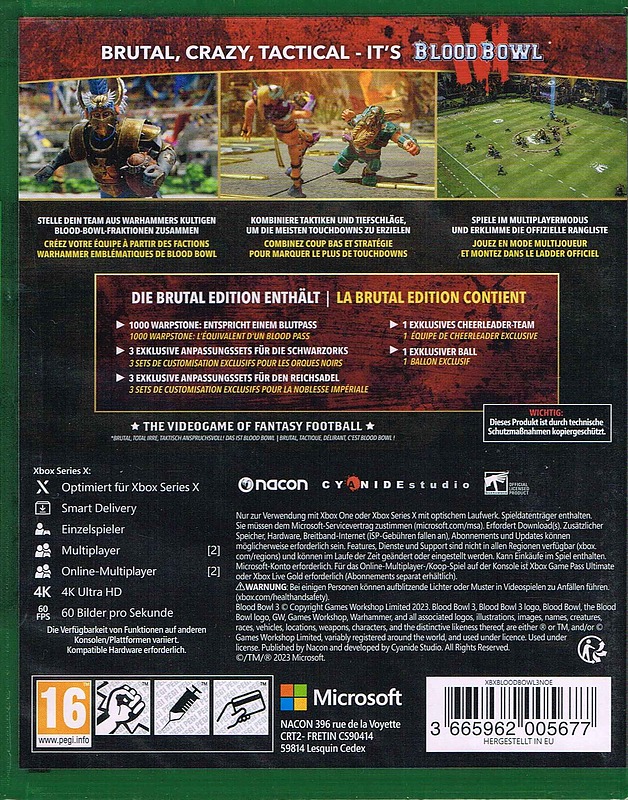 Blood Bowl 3 Rueckseite