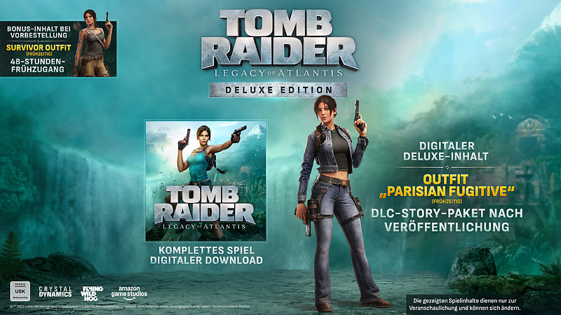 Tomb Raider: Legacy of Atlantis Deluxe Edition (AT-PEGI) Rueckseite
