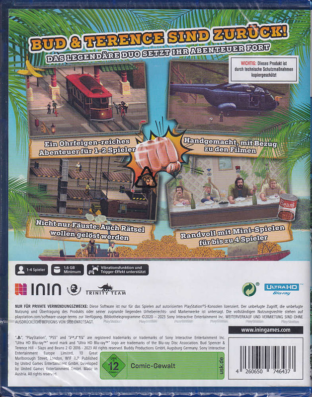 Bud Spencer & Terence Hill 2: Slaps and Beans Rueckseite