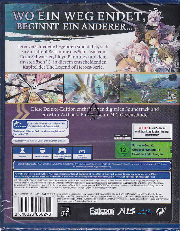The Legend of Heroes: Trails into Reverie Deluxe Rueckseite