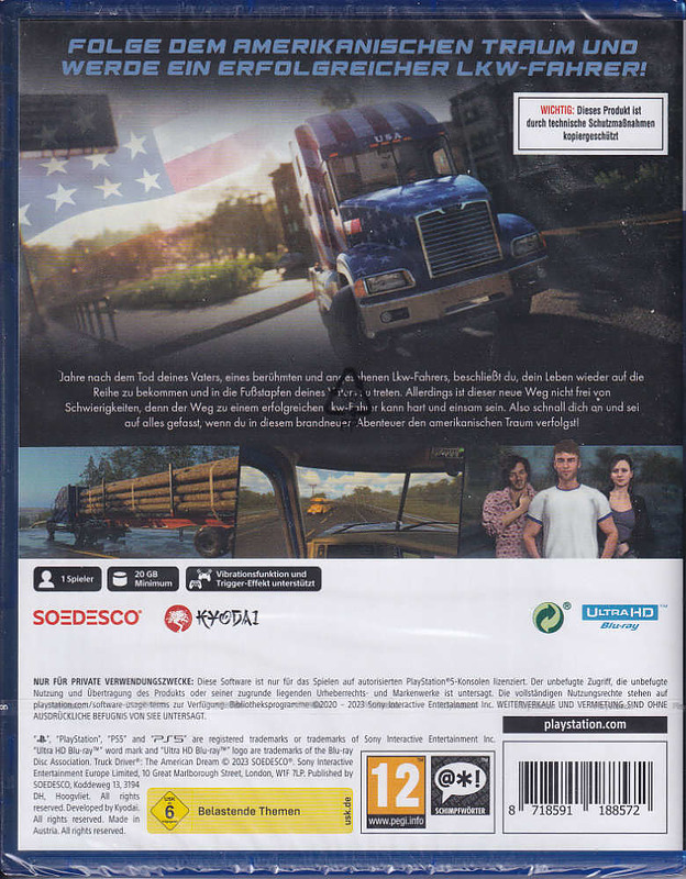 Truck Driver: The American Dream Rueckseite