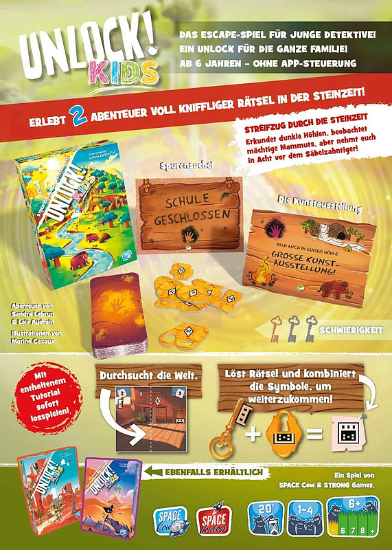 Unlock! Kids: Streifzug durch die Steinzeit Rueckseite