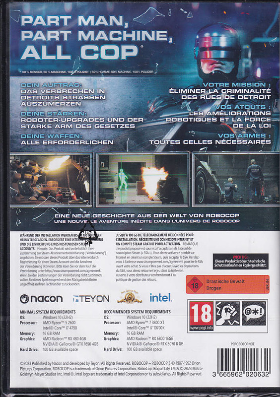 RoboCop: Rogue City Rueckseite