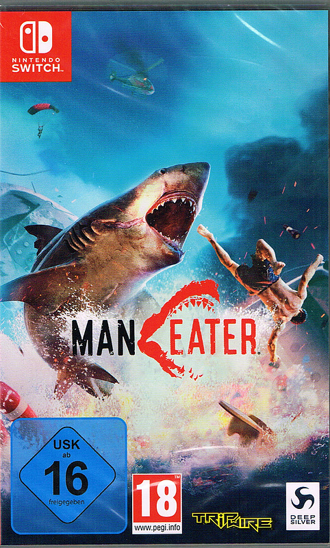 Maneater Day One Edition + Tiger Hai Evolution Cover