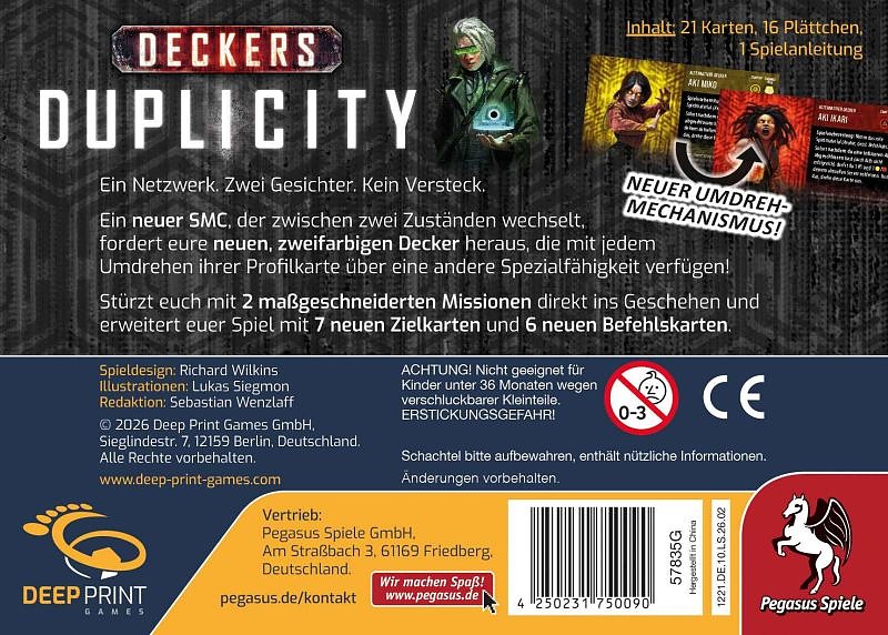 Deckers - Duplicity Rueckseite