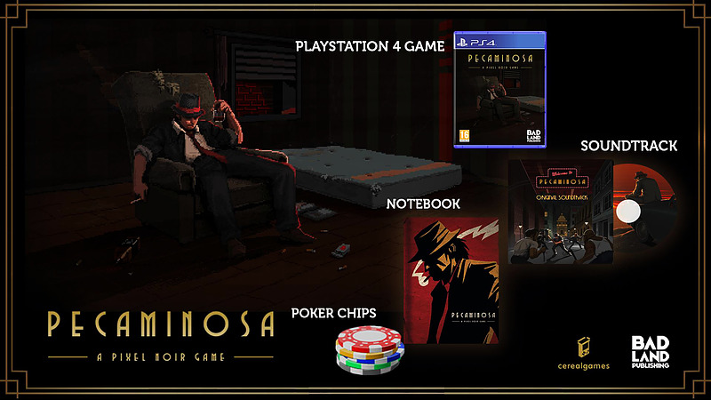 Pecaminosa - A Pixel Noir Game Collectors (PEGI) Cover