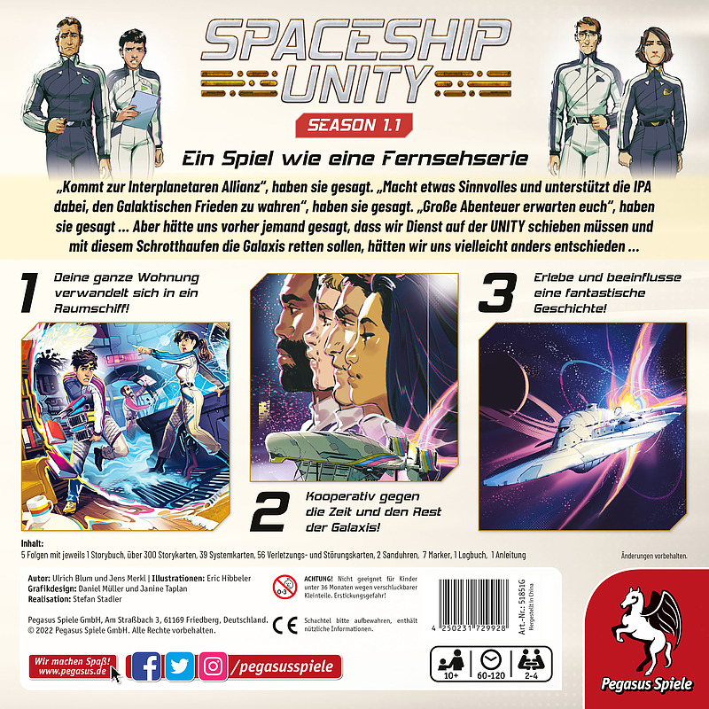 Spaceship Unity - Season 1.1 Rueckseite