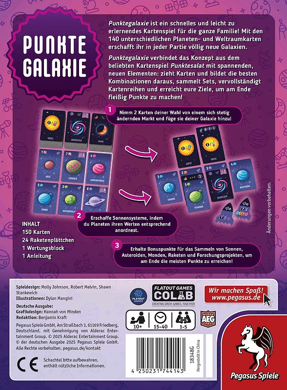 Punktegalaxie Rueckseite