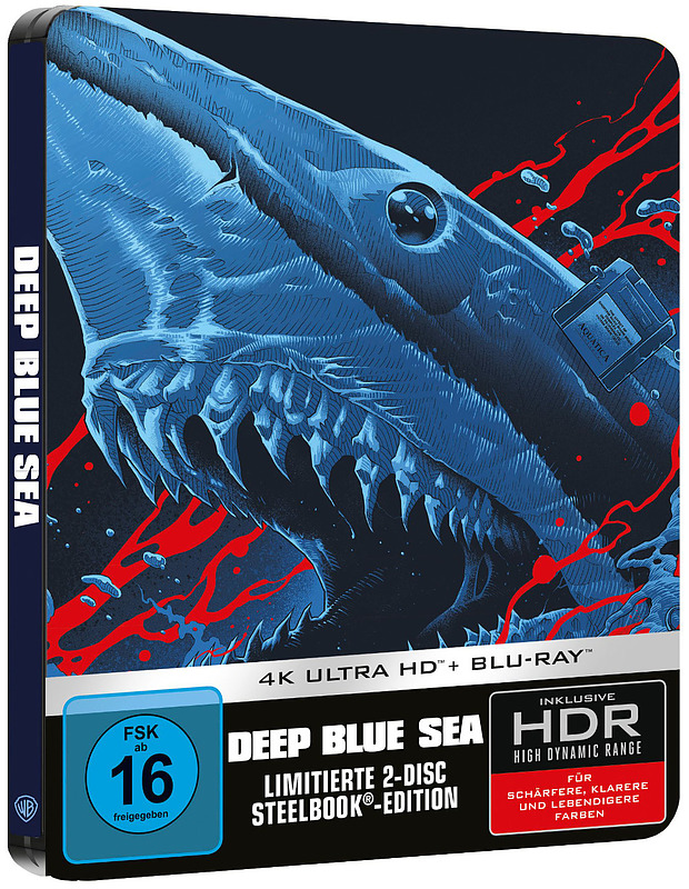 Deep Blue Sea Steelbook Edition (4K-UHD + Blu-ray) Cover