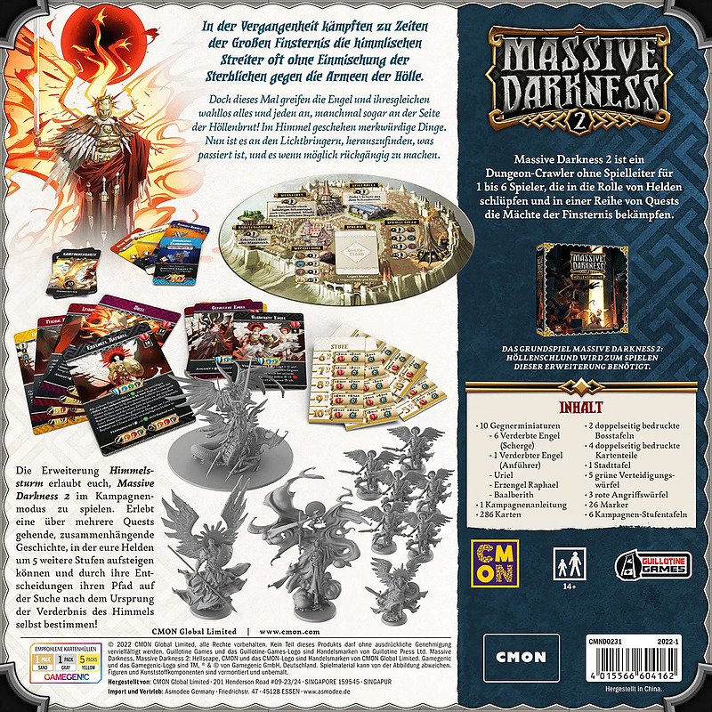 Massive Darkness 2: Himmelssturm Rueckseite