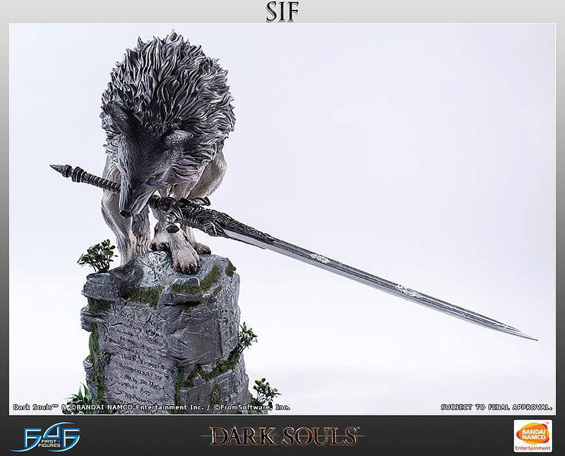 Dark Souls Statue Großer Grauer Wolf Sif Cover