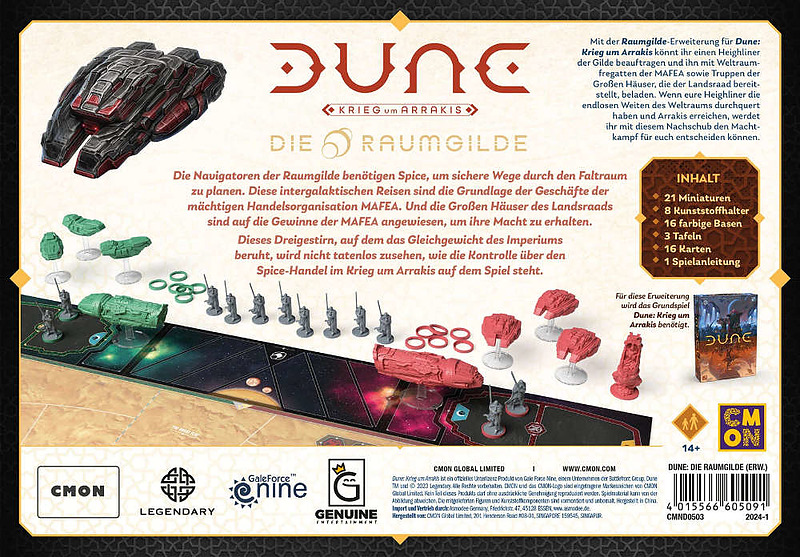 Dune: Krieg um Arrakis - Die Raumgilde Rueckseite