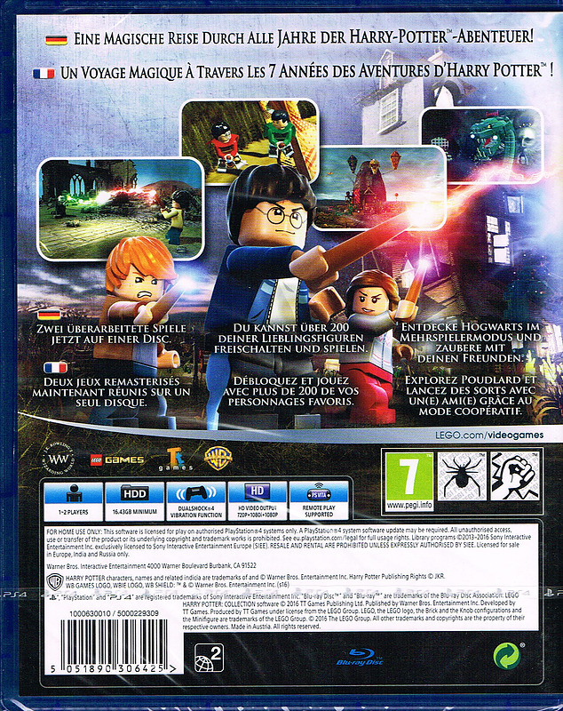 LEGO Harry Potter Collection (AT-PEGI) Rueckseite